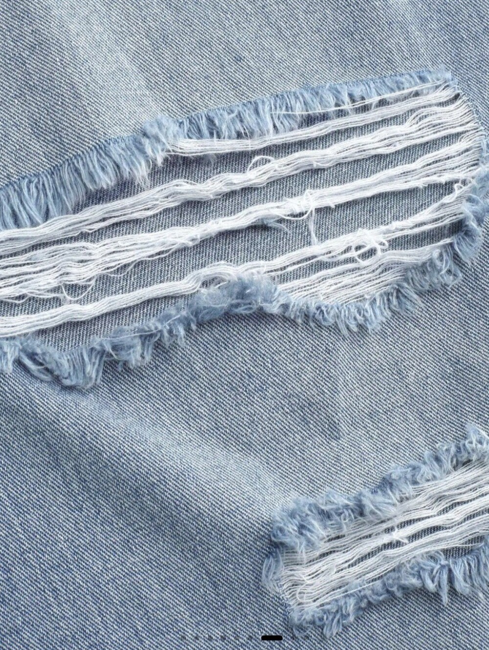 Cider Wide Leg High-Rise Distressed Jeans - Light Blue Sixe 4XL New - Picture 7 of 13